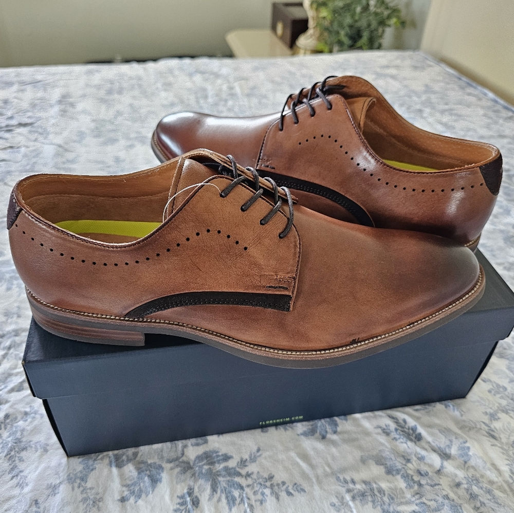 NEW Mens Brown Cognac Dress Shoe by Florsheim
